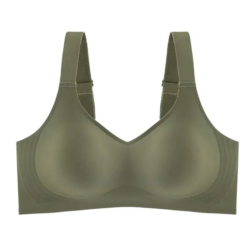 Smooth Seamless-Style Wire-Free Everyday Bra with Wide Support Bands