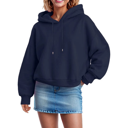 Women's Oversized Pullover Hoodie with Side Zip Detail Relaxed Streetwear Everyday Sweatshirt