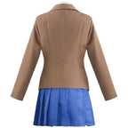 Classic Academic Uniform Set with Pleated Skirt and Tailored Blazer