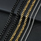 Classic Cuban Link Chain Necklace for Punk Grunge and Streetwear Styling