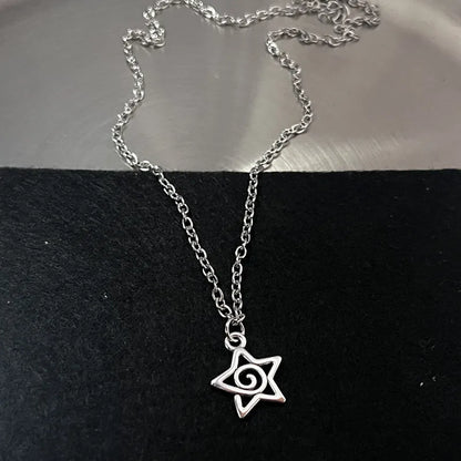 Y2K Charm Pendant Necklace Set Gothic Grunge Alternative Statement Jewelry