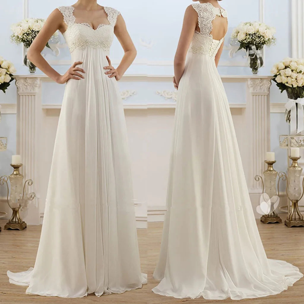 Open Back Floor Length Dress With Soft Structured Draping