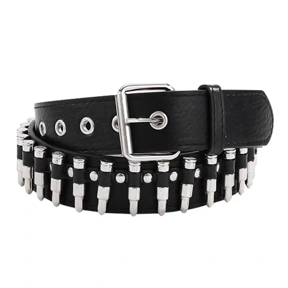 Bullet Chain Rivet Waist Belt for Gothic Punk Alternative Streetwear Styling