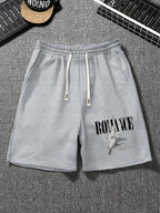 Men's Relaxed Graphic Shorts with Drawstring Waist and Lightweight Everyday Casual Comfort