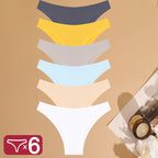 Six-Piece Seamless Low-Rise Brazilian Brief Set in Rich Solids