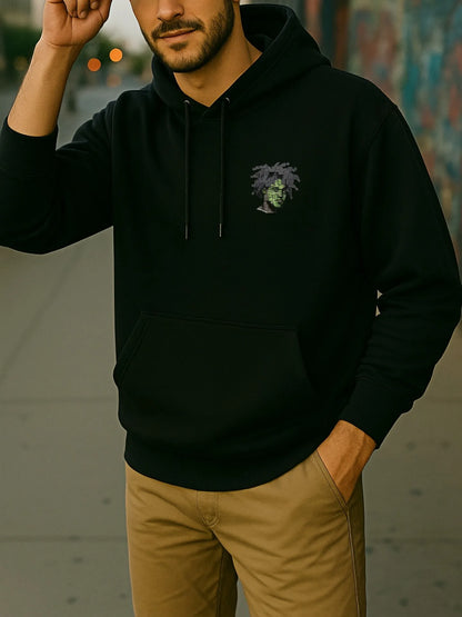 Oversized Streetwear Hoodie with Graphic Back Artwork and Relaxed Urban Fit