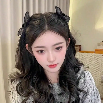 Cat Ear Hair Claw Clip Gothic Kawaii Alternative Statement Accessory