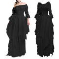 Flowing Layered Maxi Dress With Soft Volume And Statement Sleeves