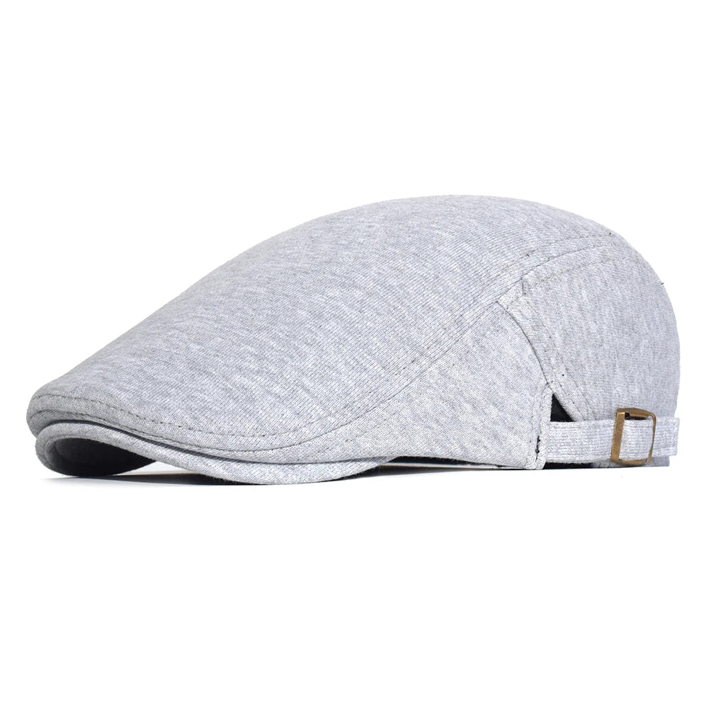 Classic Suede Flat Cap with Adjustable Fit for Everyday Casual Vintage Outdoor Style