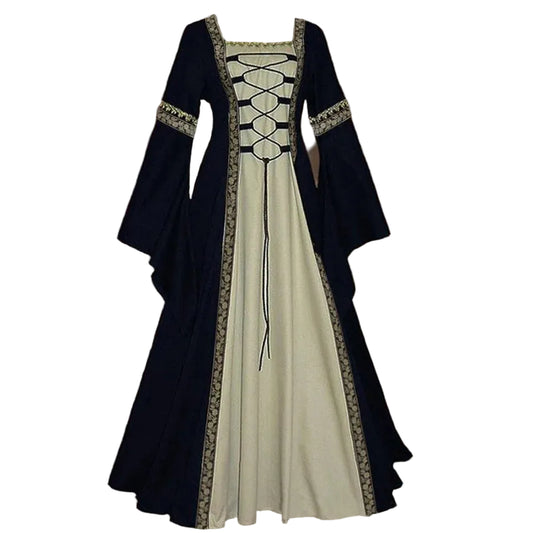 Medieval Inspired Gothic Princess Dress with Regal Flowing Silhouette