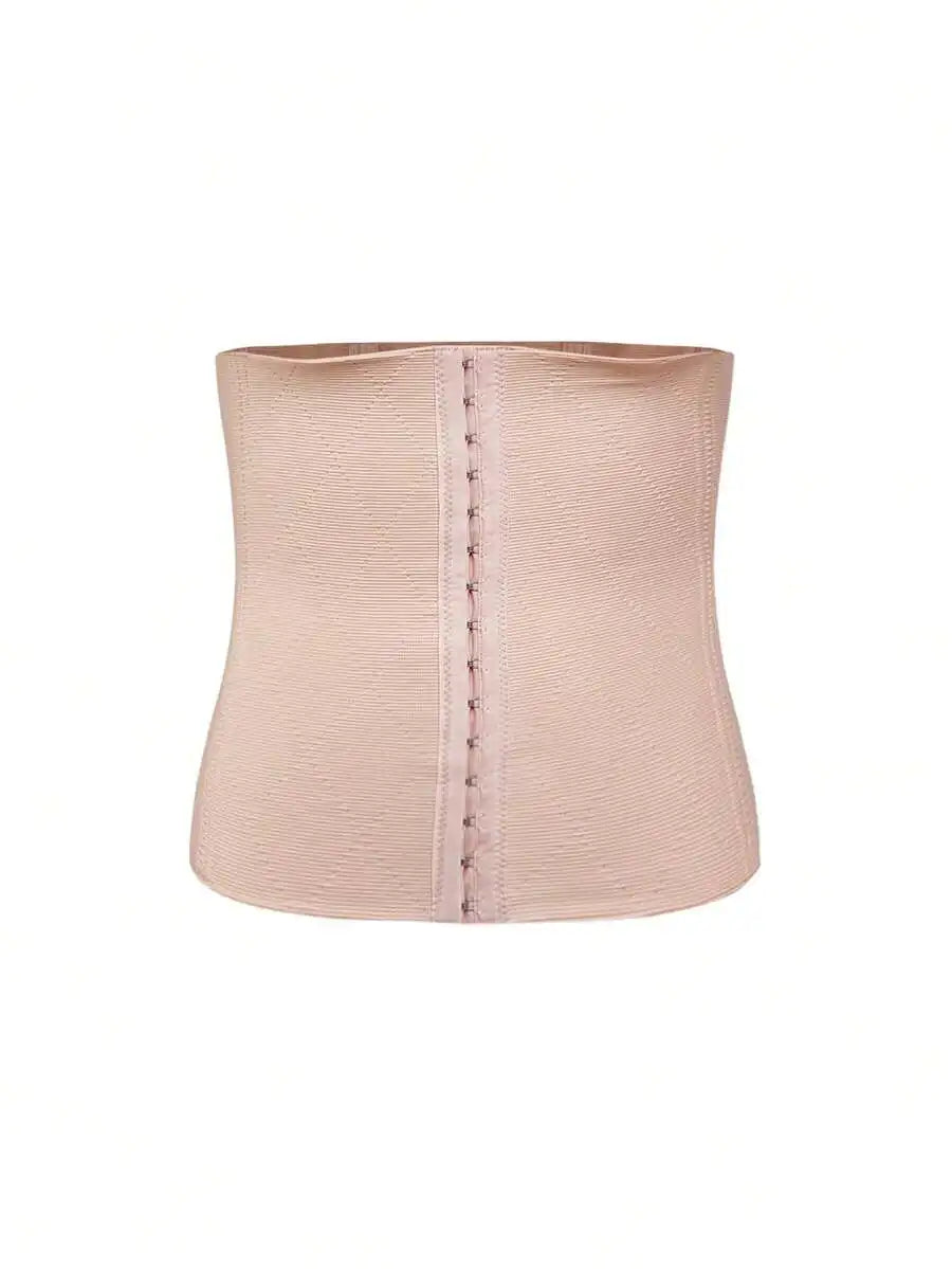 High-Stretch Waist Trainer Corset with Hook Front Closure and Sculpting Fit