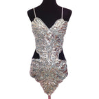 Allover Sequin Mini Dress With Sculpted Strapless Silhouette And Statement Shine