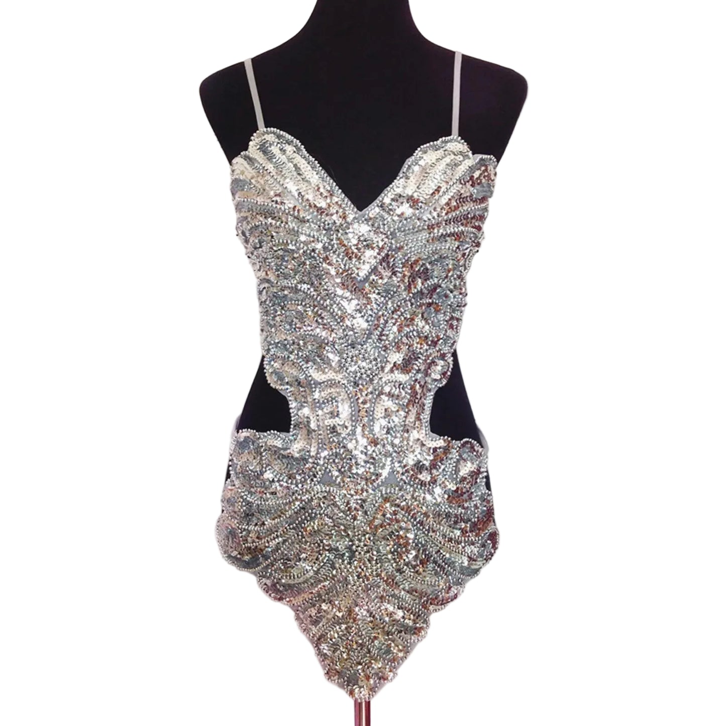 Allover Sequin Mini Dress With Sculpted Strapless Silhouette And Statement Shine