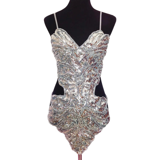 Allover Sequin Mini Dress With Sculpted Strapless Silhouette And Statement Shine