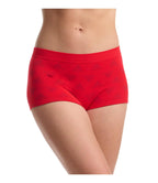 3-Piece Women’s Seamless Boyshort Panties Set with Full-Coverage Silhouette, Stretch-Looking Construction and Assorted Solid Colors