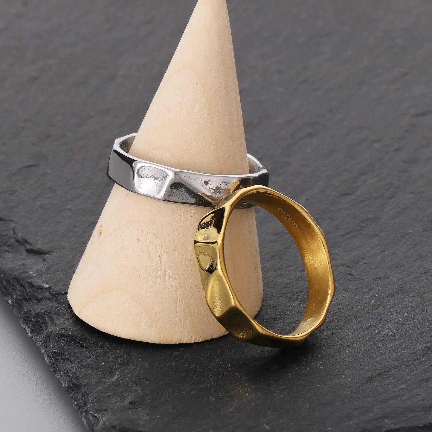 Minimalist Geometric Band Ring Punk Alternative Everyday Statement Jewelry