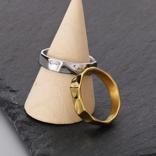 Minimalist Geometric Band Ring Punk Alternative Everyday Statement Jewelry
