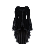 Velvet Asymmetrical Gothic Dress with Dark Romantic Alternative Style