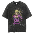 Retro Anime Goth Poster Oversized Japanese Streetwear Graphic T-Shirt