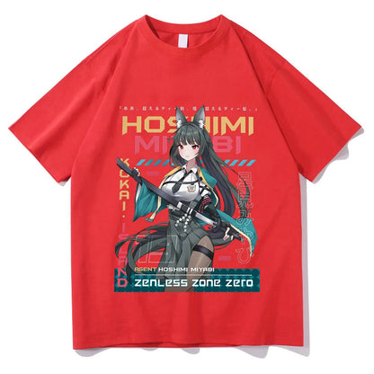 Kawaii Anime-Inspired Graphic Casual Oversized Japanese Streetwear Cotton T-Shirt