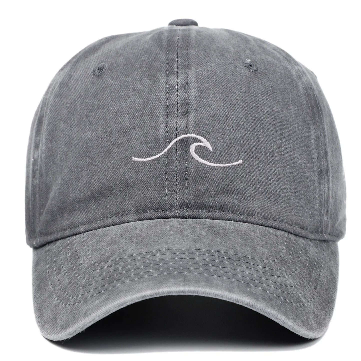 Unisex Washed Baseball Cap with Minimal Embroidered Detail for Casual Everyday Streetwear Style