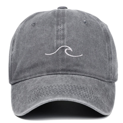 Unisex Washed Baseball Cap with Minimal Embroidered Detail for Casual Everyday Streetwear Style