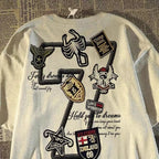 High Street Graphic Streetwear T-Shirt With Casual Cotton Blend Design