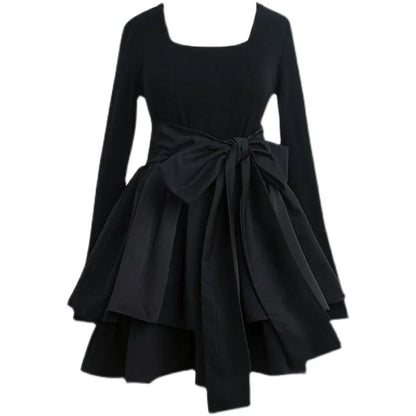 Layered Ruffle Gothic Dress for Kawaii Alternative Fashion