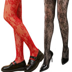 Branch Pattern Lace Fishnet Tights Nature Inspired Alternative Fashion Hosiery