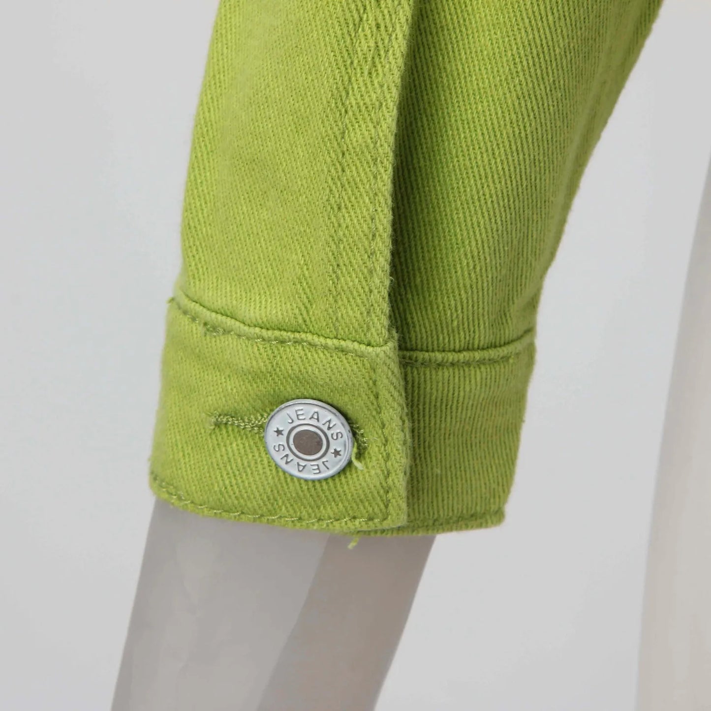 Slim Fit Denim Style Jacket with Classic Button Front Casual Outerwear