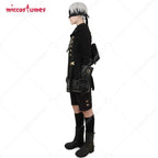 Men's Layered Utility Outfit Set with Long Sleeve Top and Fashion Accessories Collection