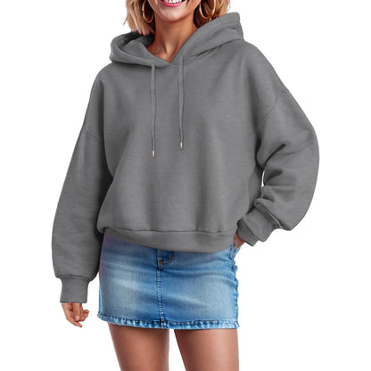 Women's Oversized Pullover Hoodie with Side Zip Detail Relaxed Streetwear Everyday Sweatshirt