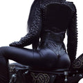 High Waist Faux Leather Leggings Slim Fit Alternative Fashion Statement Bottoms