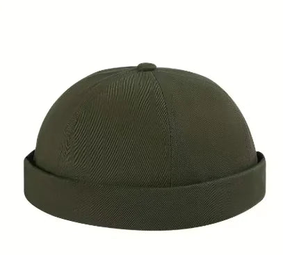 Minimalist Brimless Cotton Docker Beanie for Contemporary Streetwear Casual Everyday Fashion Style