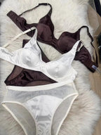 Refreshing Mint Green Push-Up Bra and Lace Trim Thong Set