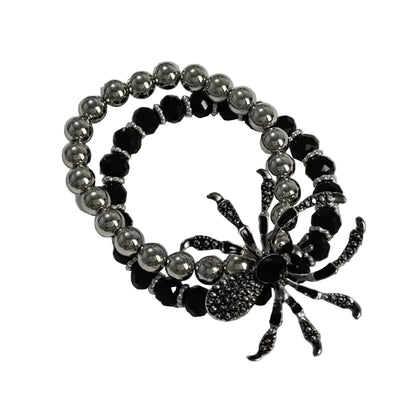 Gothic Spider Bracelet with Web Inspired Alternative Fashion Details