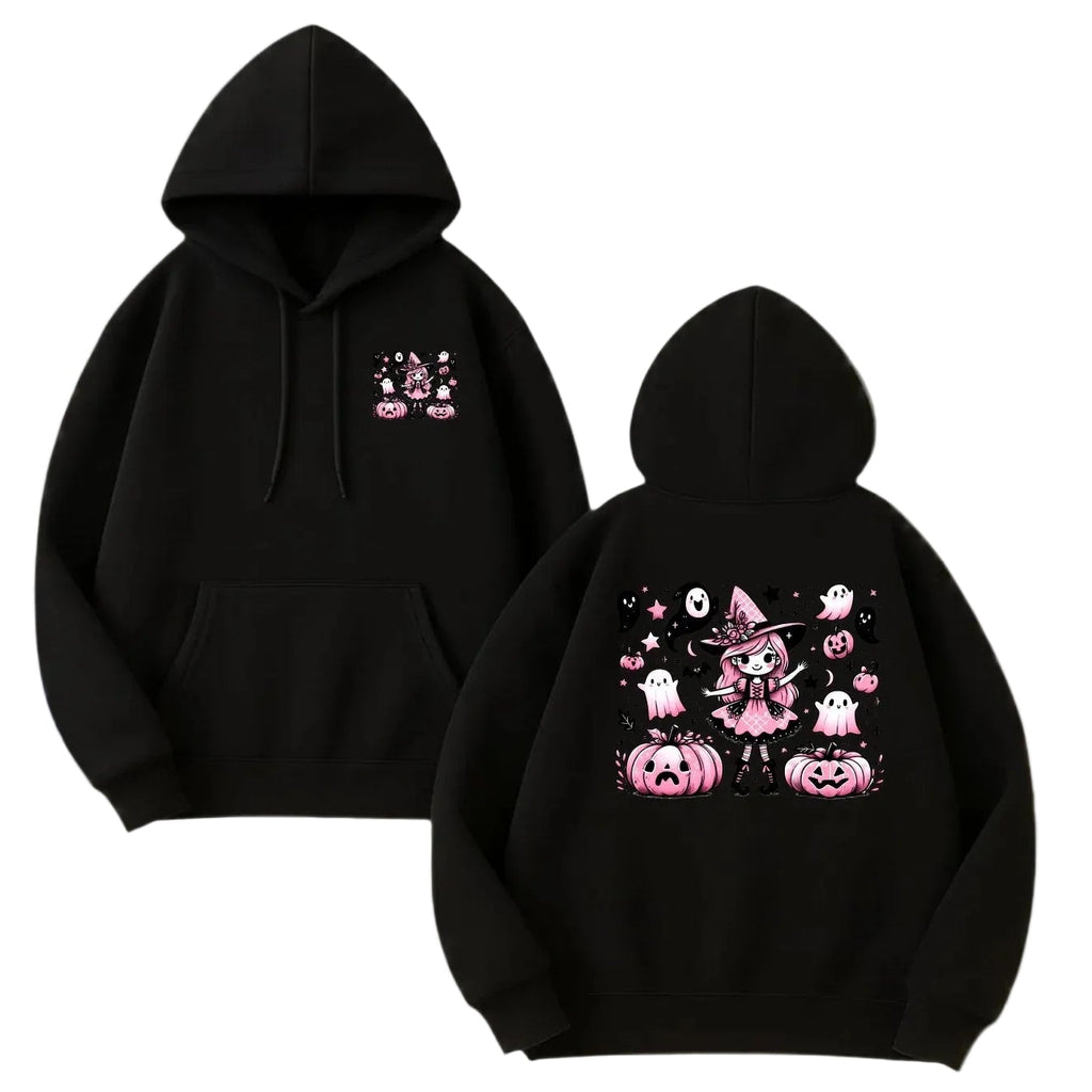 Kawaii Anime Streetwear Hoodie with Manga Art Oversized Casual Pullover Style