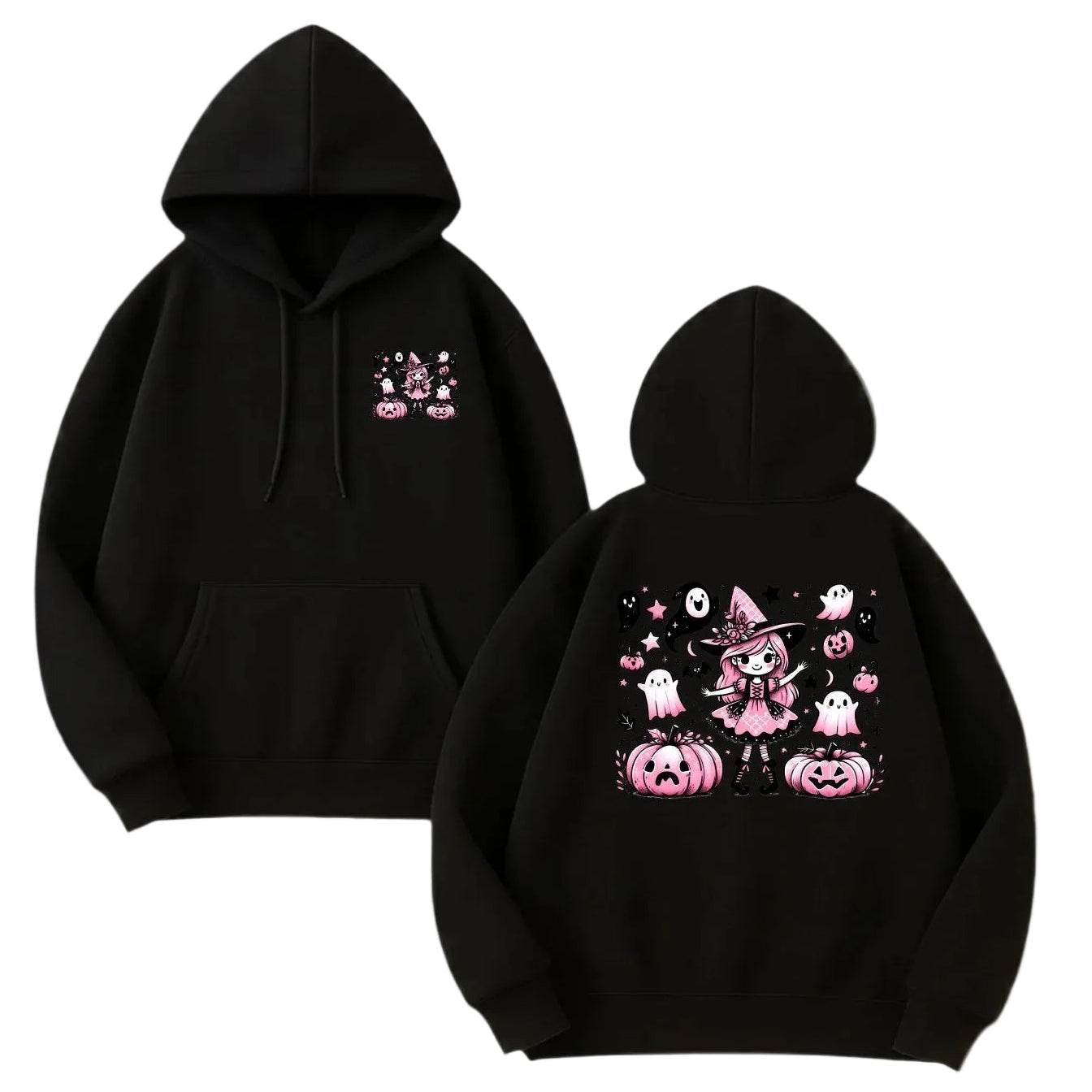 Kawaii Anime Streetwear Hoodie with Manga Art Oversized Casual Pullover Style