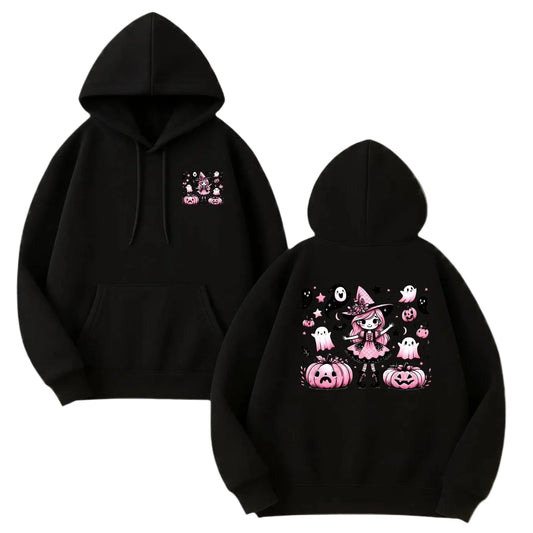 Kawaii Anime Streetwear Hoodie with Manga Art Oversized Casual Pullover Style