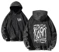 Oversized Anime Goth Typography Hoodie With Alternative Streetwear Aesthetic