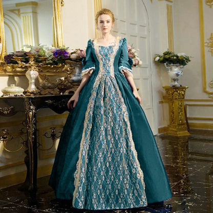Royal Embroidered Medieval Inspired Alternative Fashion Ball Gown