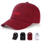 Unisex Embroidered Nylon Baseball Cap with Adjustable Fit for Casual Streetwear Style