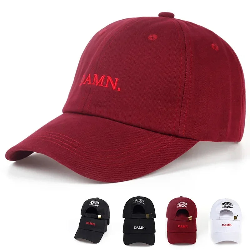 Unisex Embroidered Nylon Baseball Cap with Adjustable Fit for Casual Streetwear Style