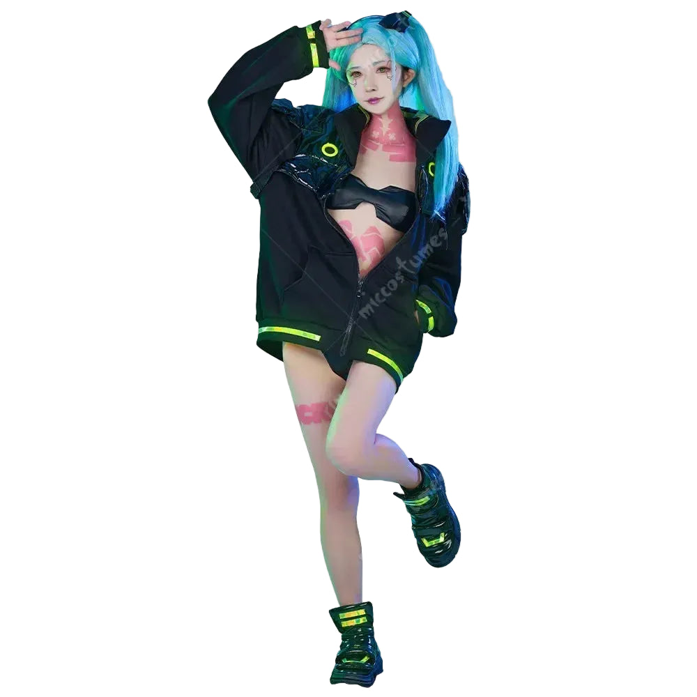Women's Utility Inspired Jacket and Layered Outfit Set with Contemporary Streetwear Styling