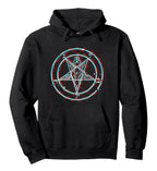 Minimalist Gothic Symbol Hoodie For Anime Streetwear Fashion