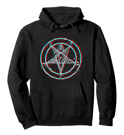 Minimalist Gothic Symbol Hoodie For Anime Streetwear Fashion