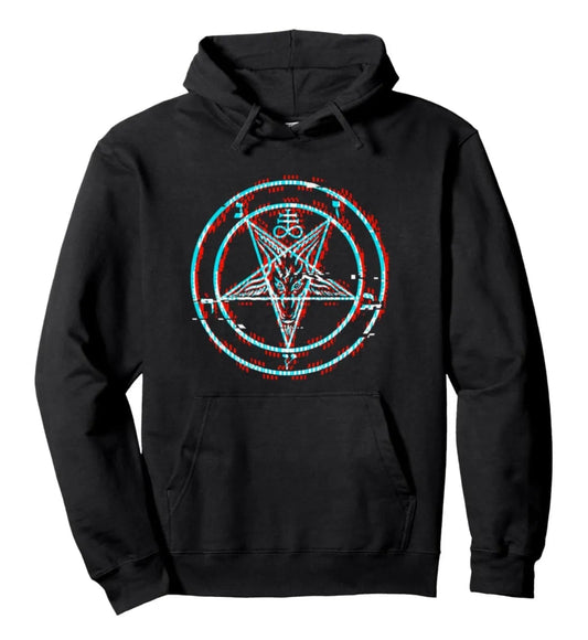 Minimalist Gothic Symbol Hoodie For Anime Streetwear Fashion