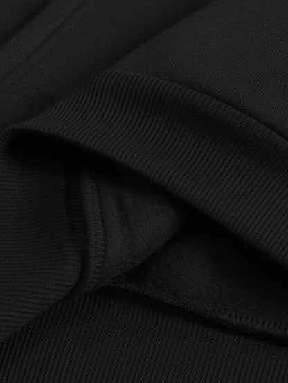 Minimalist Anime Goth Symbol Hoodie With Oversized Streetwear Aesthetic