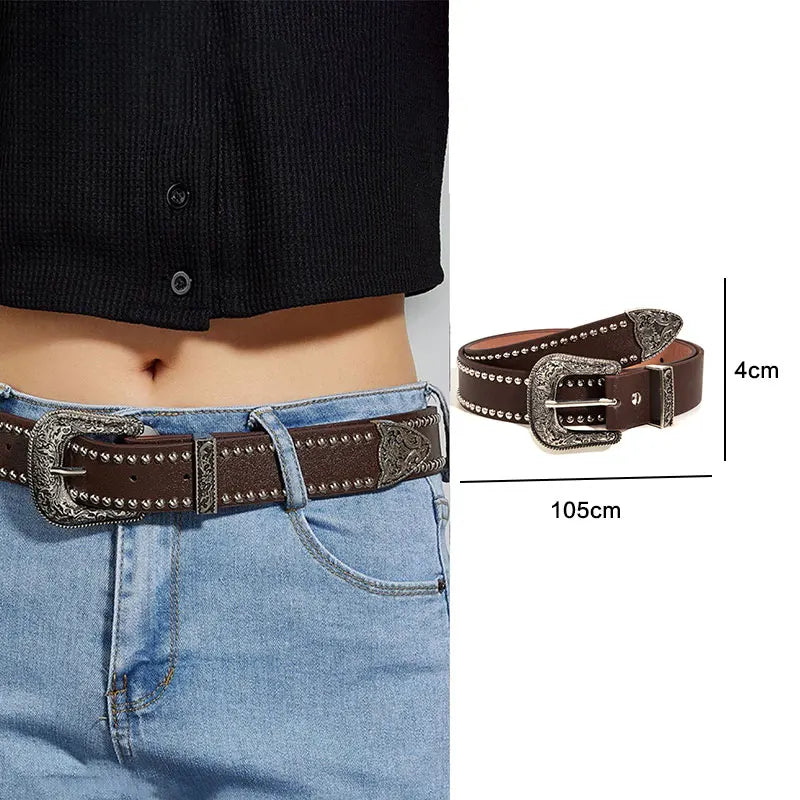 Studded Bullet Detail Belt for Gothic, Punk and Alternative Fashion