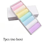 Classic Pastel Brief Panties Seven-Pack with Delicate Trim Detailing